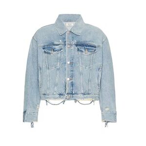 Dorian Distressed Denim Jacket / Small